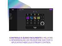 Hercules DJ Stream Essentials Kit – Kit de Streaming Profissional com Interface XLR Hercules DJ Stream Essentials Kit – Kit de Streaming Profissional com Interface XLR
